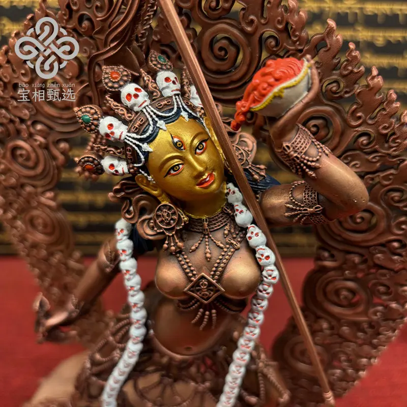 Naluo karaoke pure copper gilt Buddha statue purple copper treasure selection s2 Tibetan tantra Buddhist hall worships yoga moth
