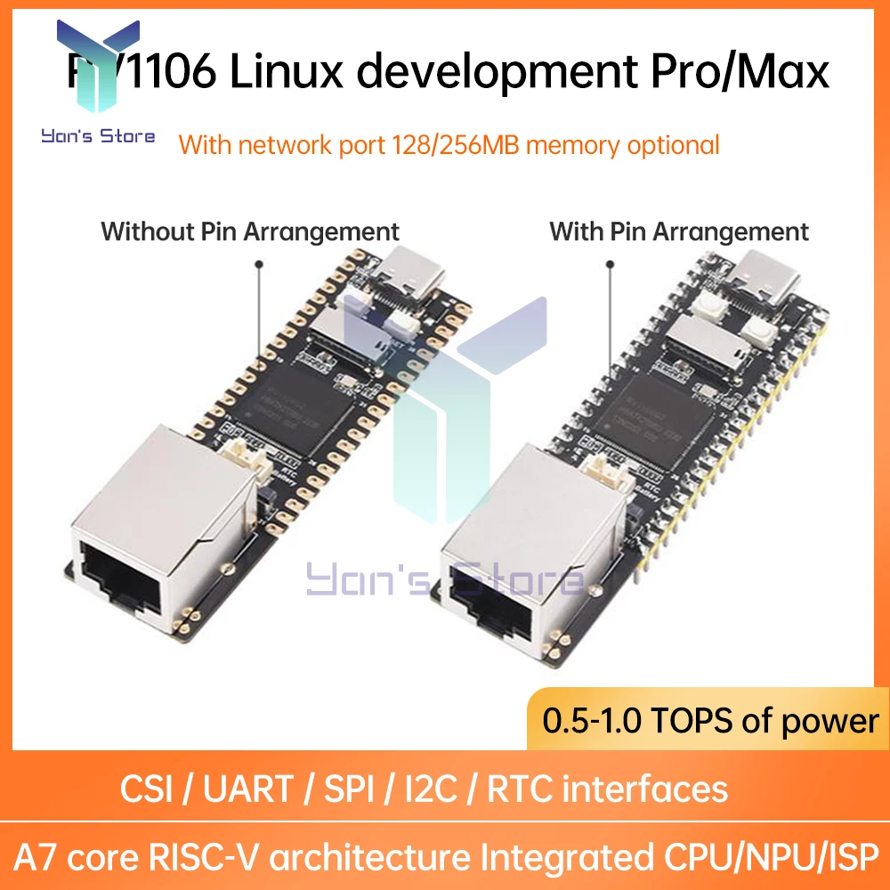 

Luckfox Pico Pro Max Linux RV1106 Artificial Intelligence Development Board Cortex-A7 128/256MB better than Raspberry Pi Pico