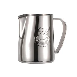 Elegant Swan Stainless Steel Coffee Pitcher Milk Frothing Cup 400ml/600ml Cream Maker Barista Craft Espresso Latte Art Jug