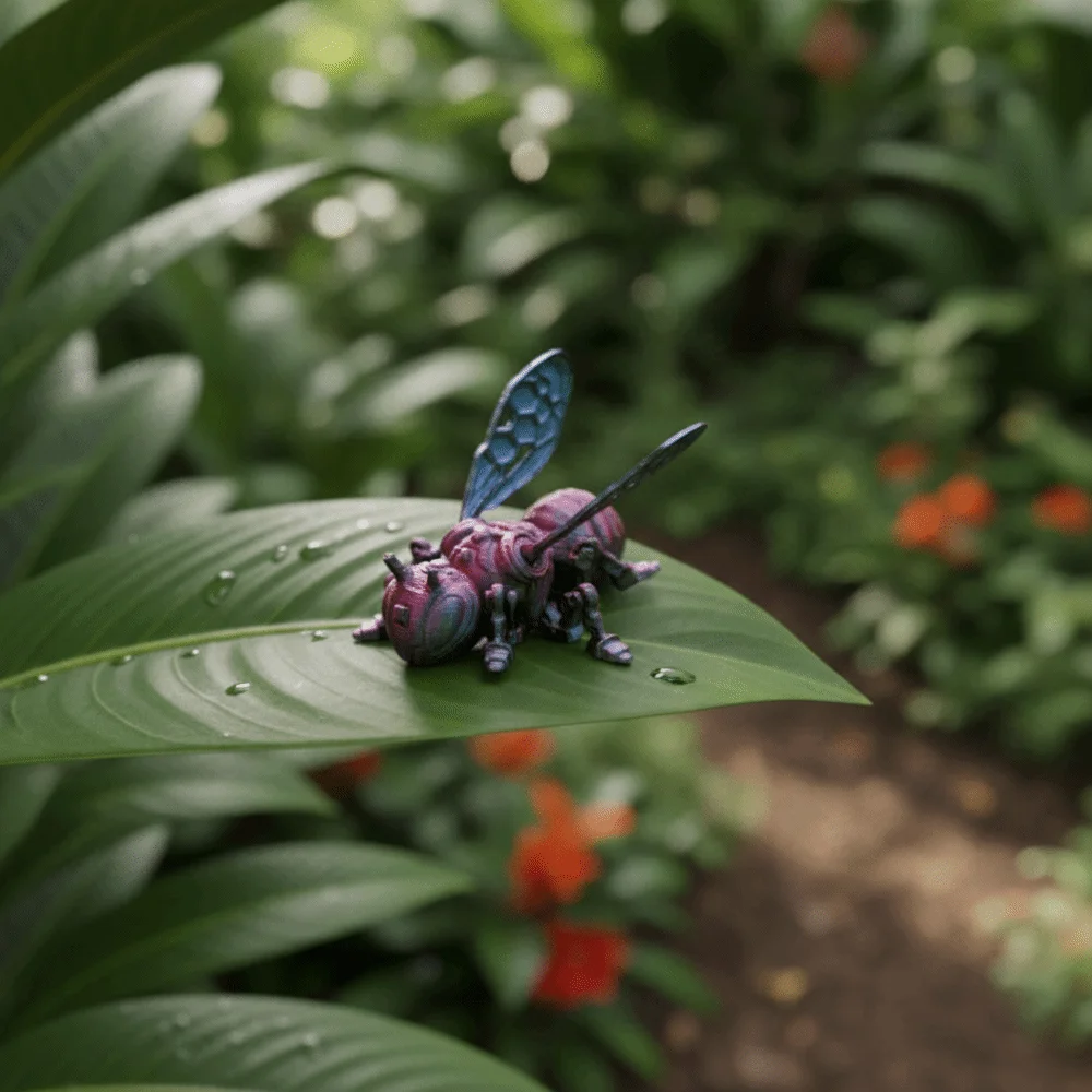 Multi Color 3D Printed Insect Model Joint Design Articulated Mechanical Insect Ornament Creative Style Bee Model Home Decor