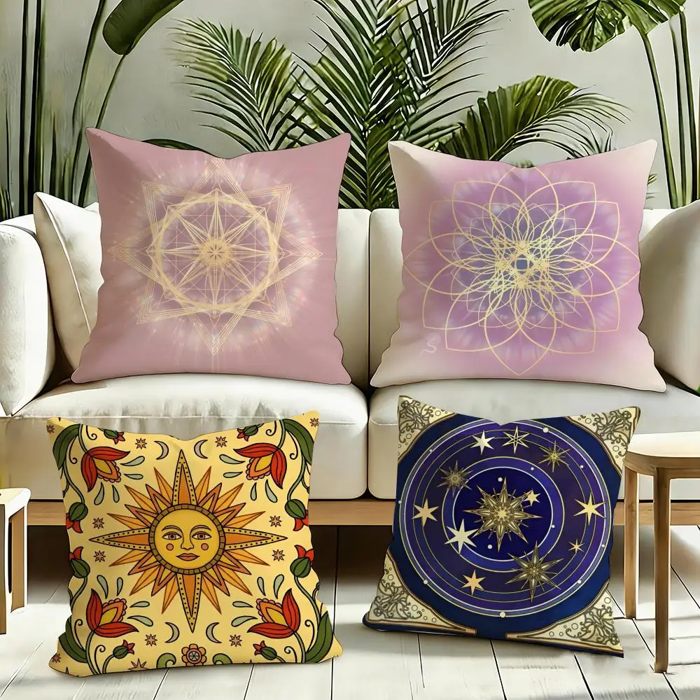 Nordic Midsummer Festival Cushion Cover Reversible Plush Pillow Cover Soft Fluffy  Home Decor for Sofa Bedroom