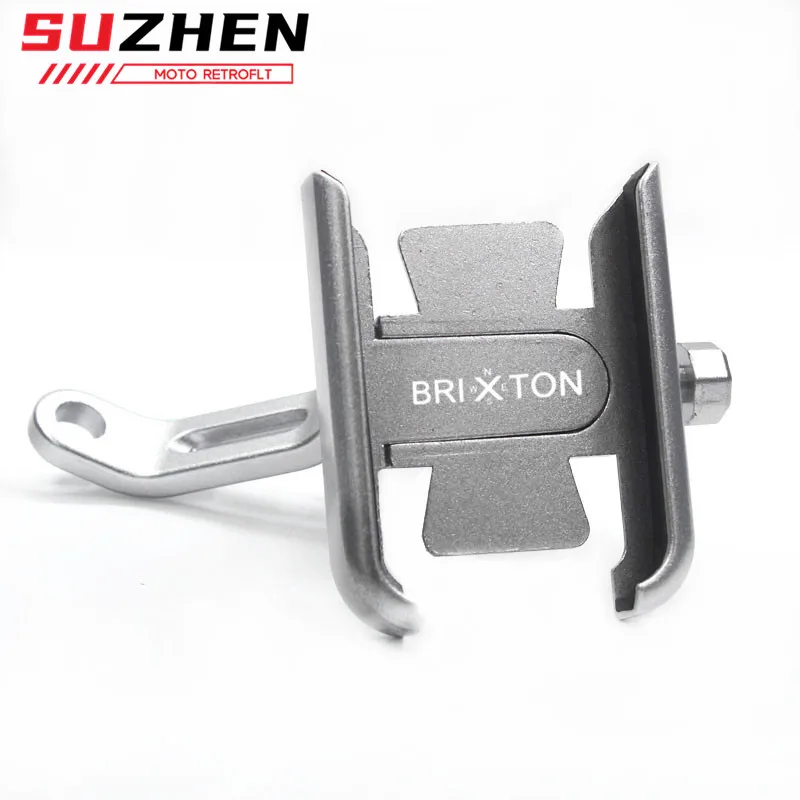 For BRIXTON Cromwell 1200 125 250 Crossfire 500 Felsberg 125 250 Storr 500 Sunray 125 Handlebar Phone Holder GPS Stand Bracket