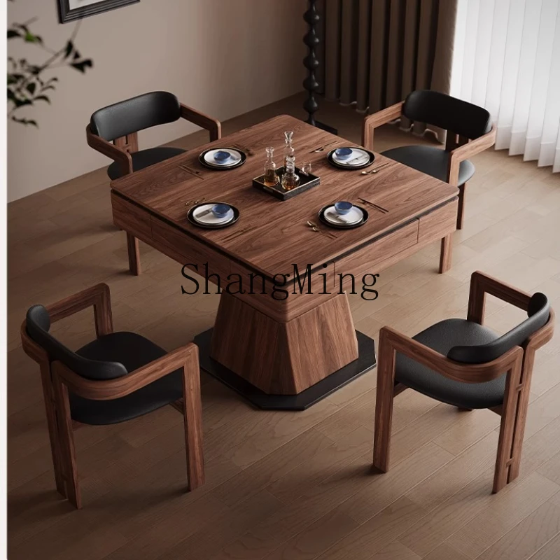 

FG liftable solid wood mahjong table dining table integrated new home automatic mahjong machine