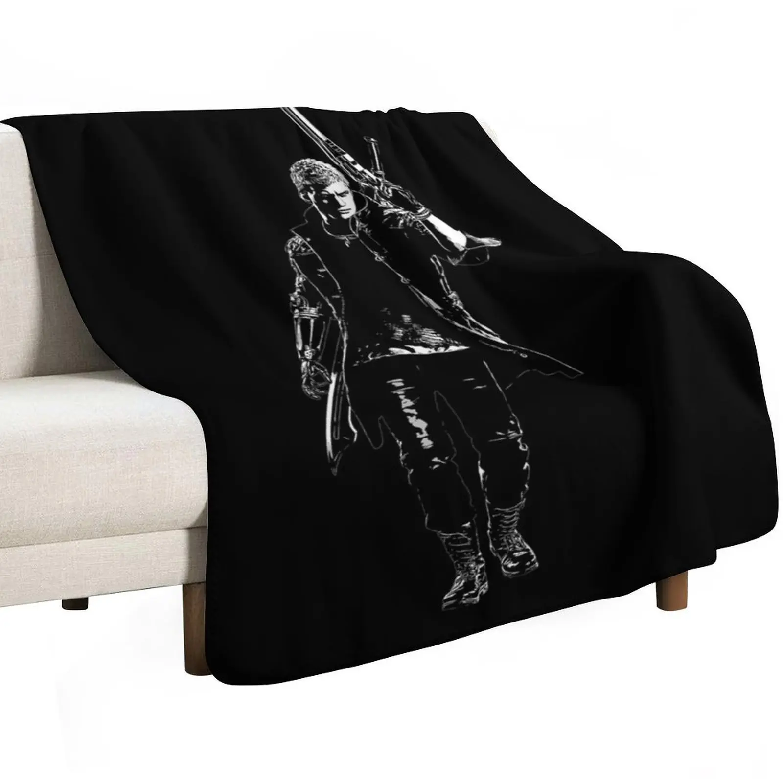 Nero DMC - Vector Art *Black* Throw Blanket Soft Breathable Blanket for Night Sleeping