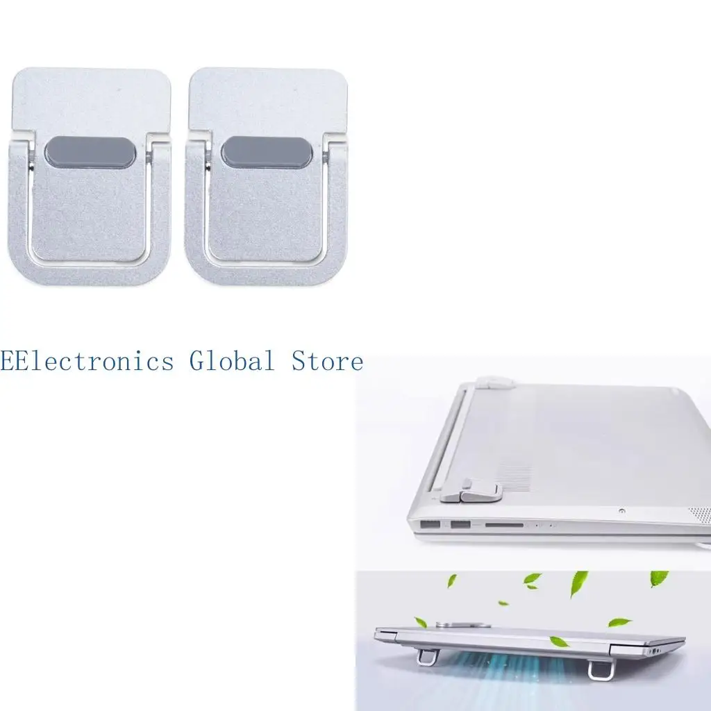462B Space Saving Foldable Computer Stand Enhances Airflows Aluminum Laptop Support