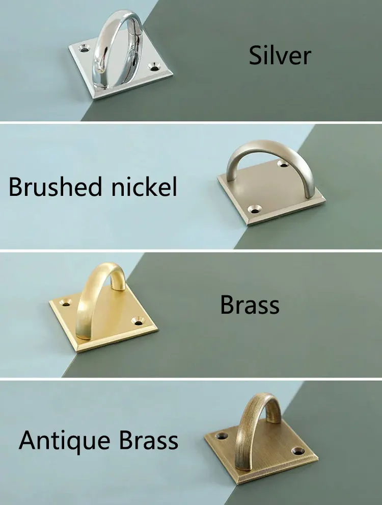 Modern Simple Brass Cabinet Handles Creative Antique Cupboard Door Pulls Silver Drawer Knobs Brushed Nickel Furniture Hardware