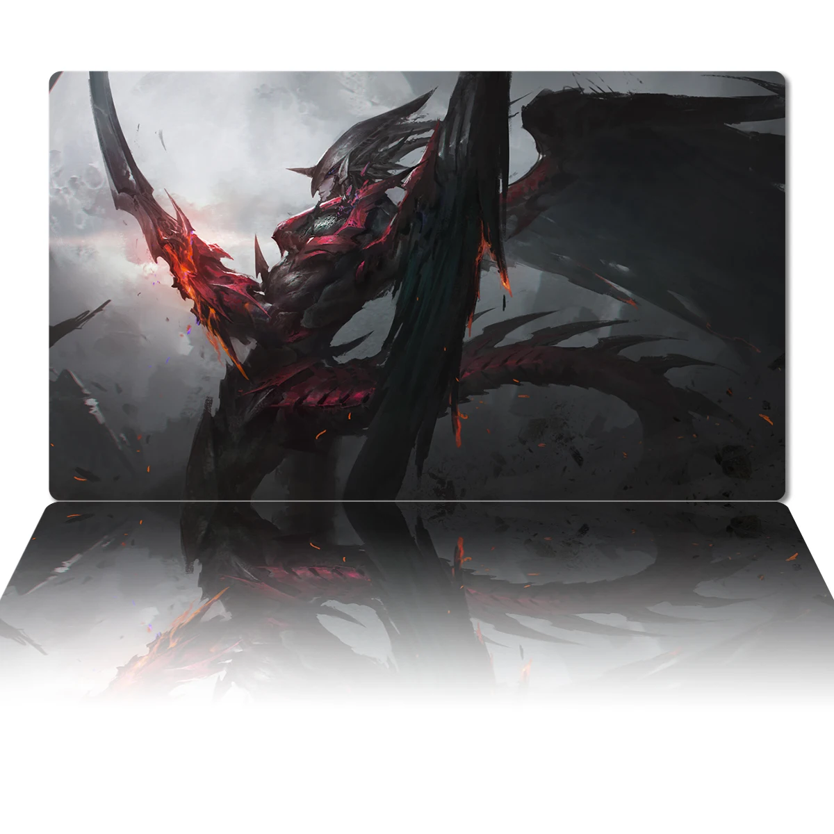 YuGiOh Destiny HERO Destroy Phoenix Enforcer Play Mat TCG CCG Trading Card Game Mat Anime Mouse Pad Custom Desk Mat Zones Bag