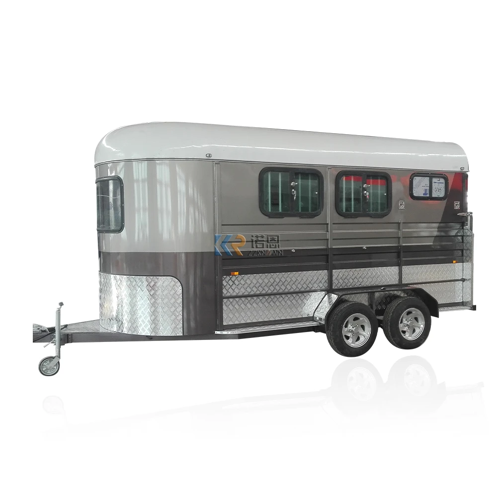 3 Horse Trailer High Capacity Travel Trailer Three Horse Angle Load Straight Sales Can Be Customized