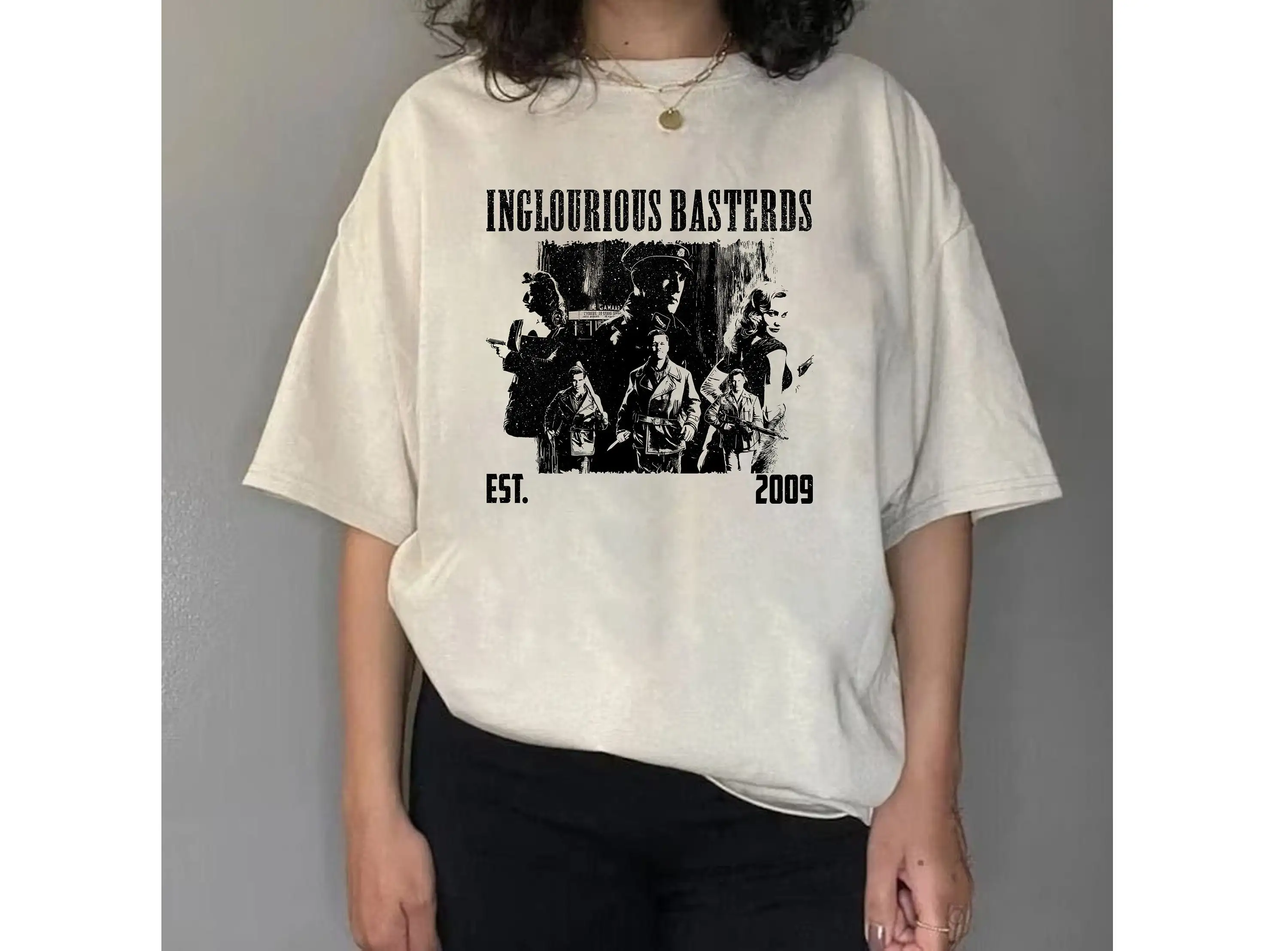 Inglourious Basterds T Shirt Vintage Classic Movie Trendy Couples