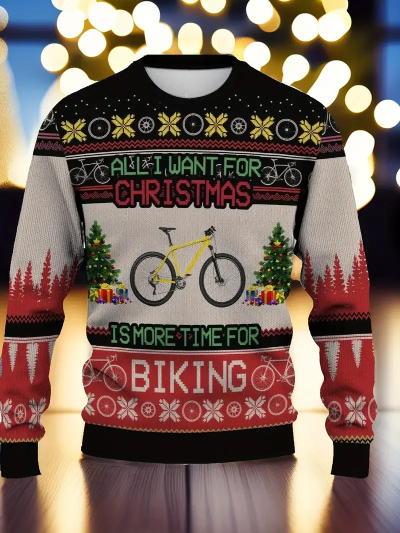 مضحك سانتا كلوز طباعة موضة البلوزات الرياضية الرجال عادية الجولة الرقبة كنزة قطيفة القبيح Cugly عيد الميلاد سترة النساء بلايز #2