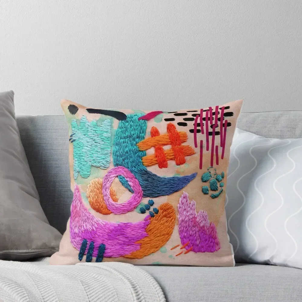 

abstract embroidery Throw Pillow autumn decoration Pillowcases For Pillows Room decorating items Cushion Cover Luxury pillow