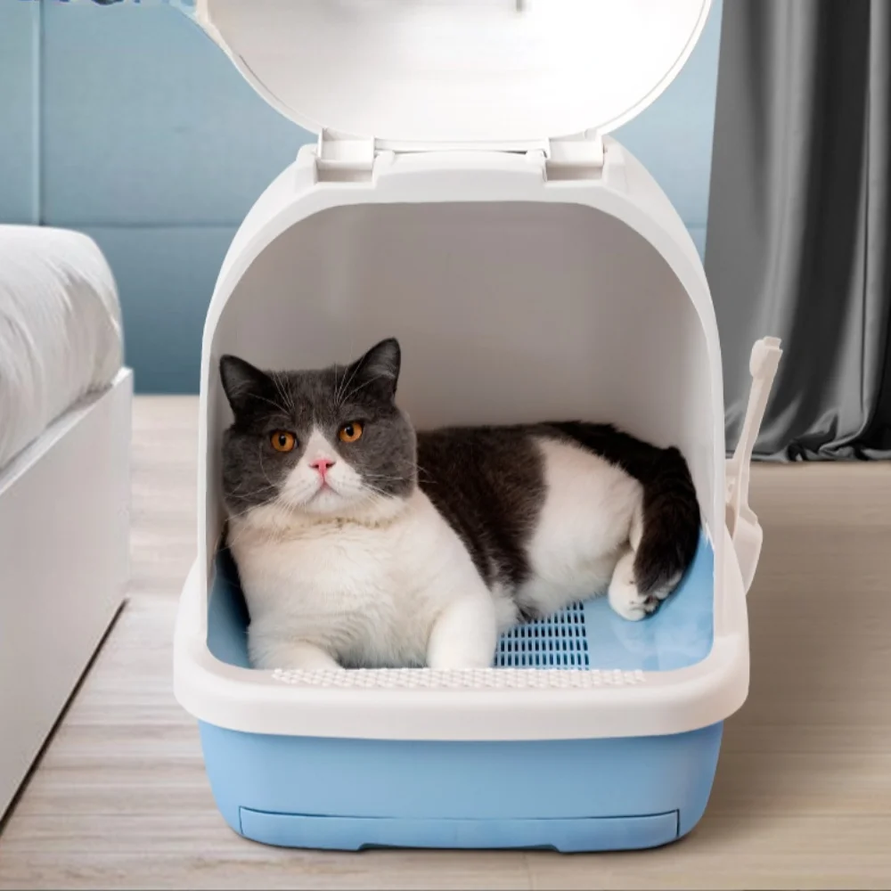 

Pad pet toilet cat box closed circular tray with application crystal kumn coditulaleti shaped plastic basin kitten bathroom