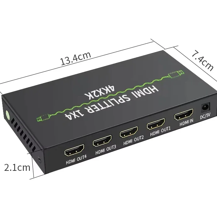 

4K30Гц 1x4 сплиттер с 4-портовым выходом, 8/10/12-битный, поддержка мультиэкранного переключения, видео и аудио, 3D-сплиттеры и конвертеры