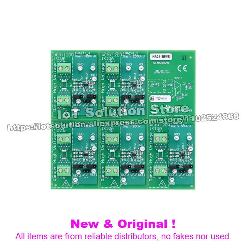 INA241AEVM INA241x evaluation module for -5-V to 110-V 1.1-MHz current sense amplifier with PWM rejection