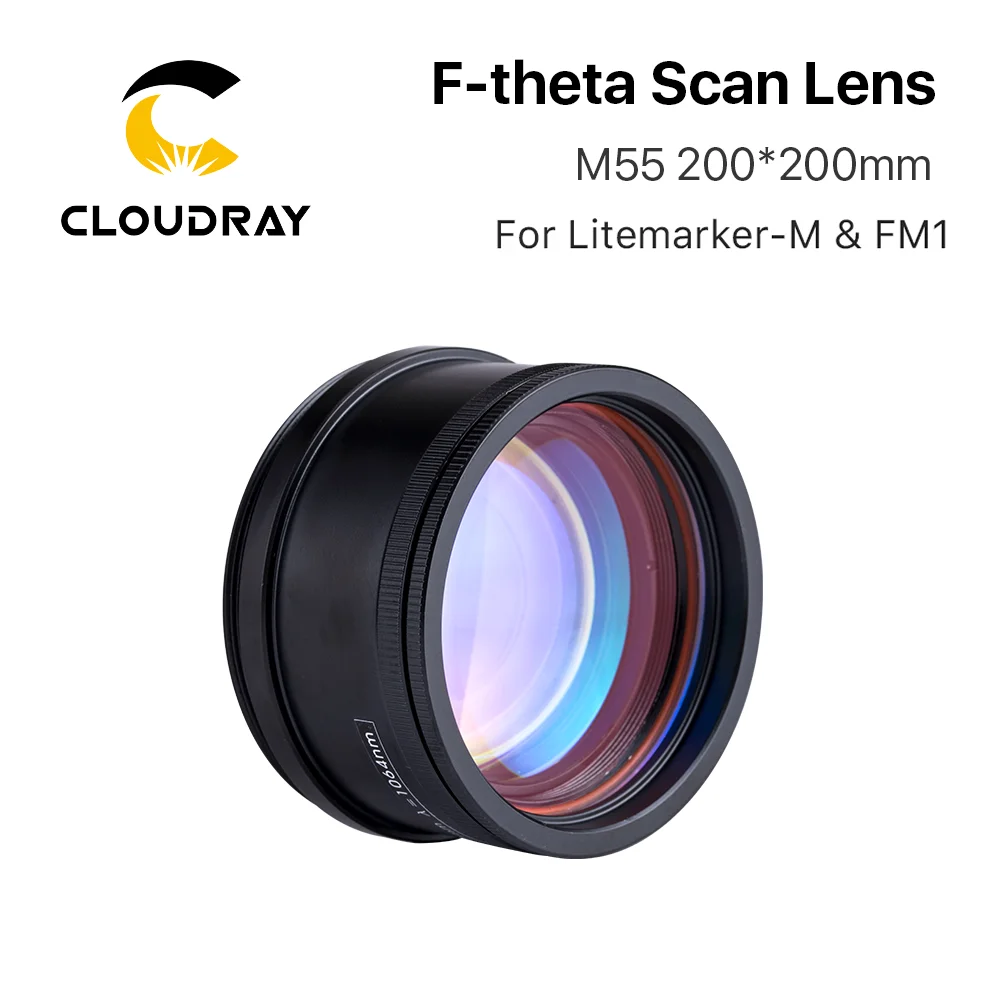 Soczewka Cloudray Colum Heightening Black F-theta dostosowana do laserowych znakowarek Litemarker-M i FM1 o mocy 30/50/60W