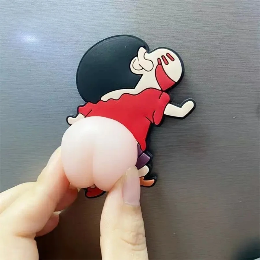 

Crayon Shin-chan Creative Cartoon Car Sticker 3D Solid Silica Decoration Wall Decal Refrigerator Decal Anti-Collision Stickers