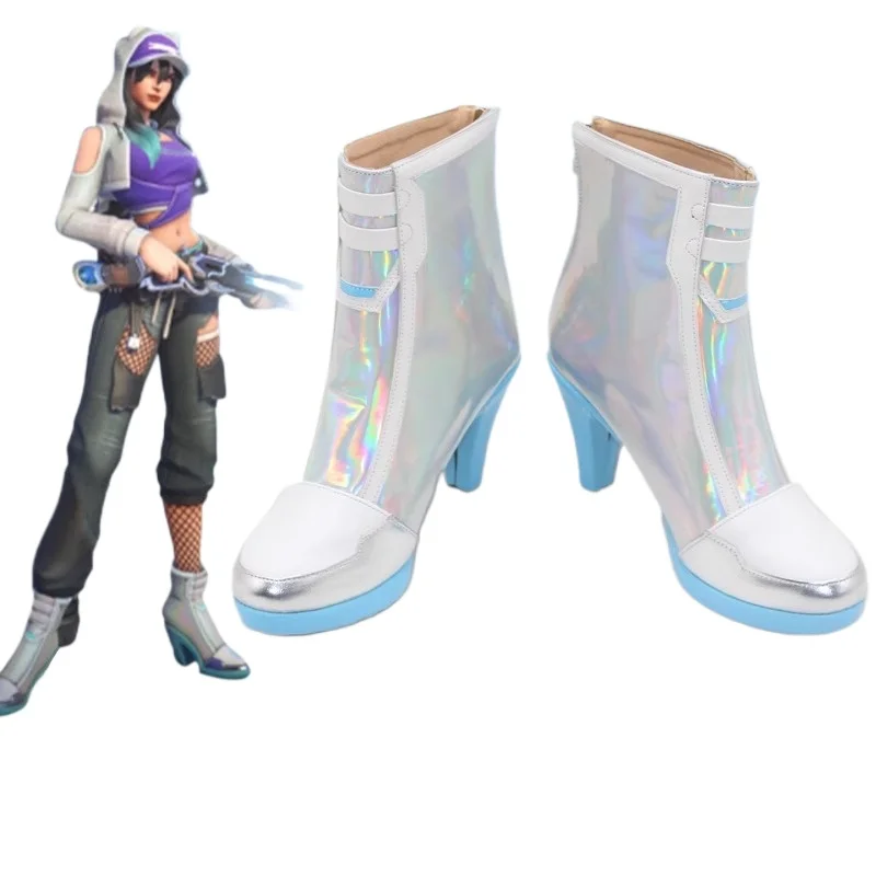 Spel Cosplay Schoenen Ashe Overwatch 2-laarzen Halloween Party Kostuum Accessoires Op maat gemaakt