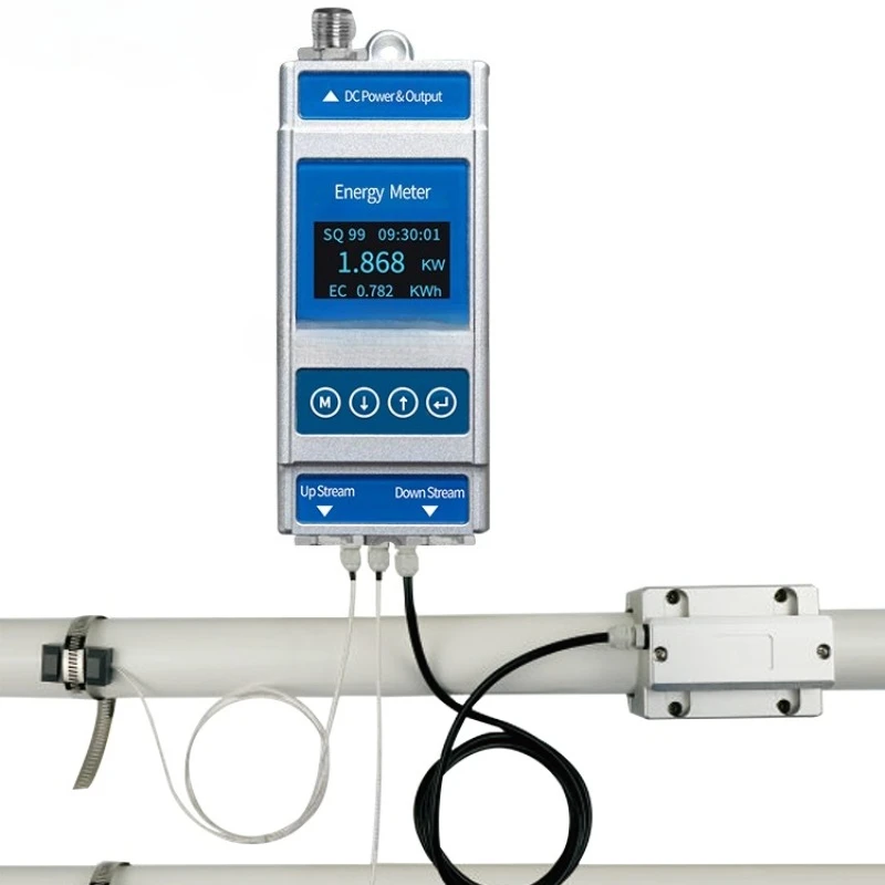 

Clamp type ultrasonic flow calorimeter cold meter Caliper c lamp hoop type non-breaking tube external attachment