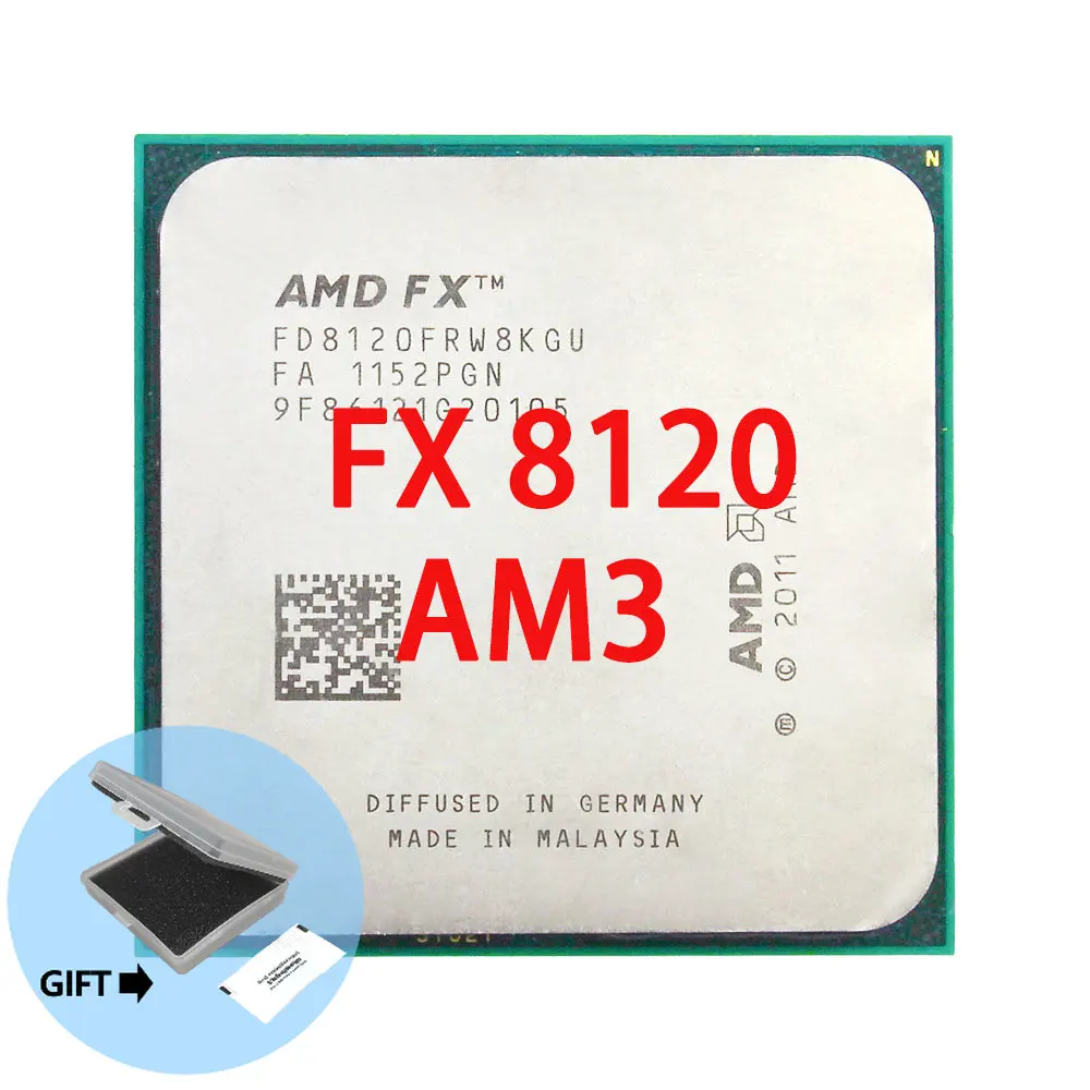 Процессор AMD FX 8120 AM3 + Восьмиядерный, 3,1 ГГц/8 Мб/125 Вт