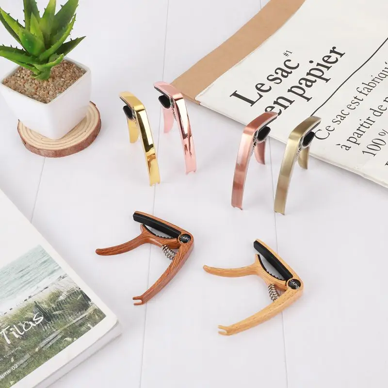 Zinc Alloy Guitar Capo Classical Electric Guitar Clamp Dual-purpose Diacritic Professional Wood Guitar Clamp