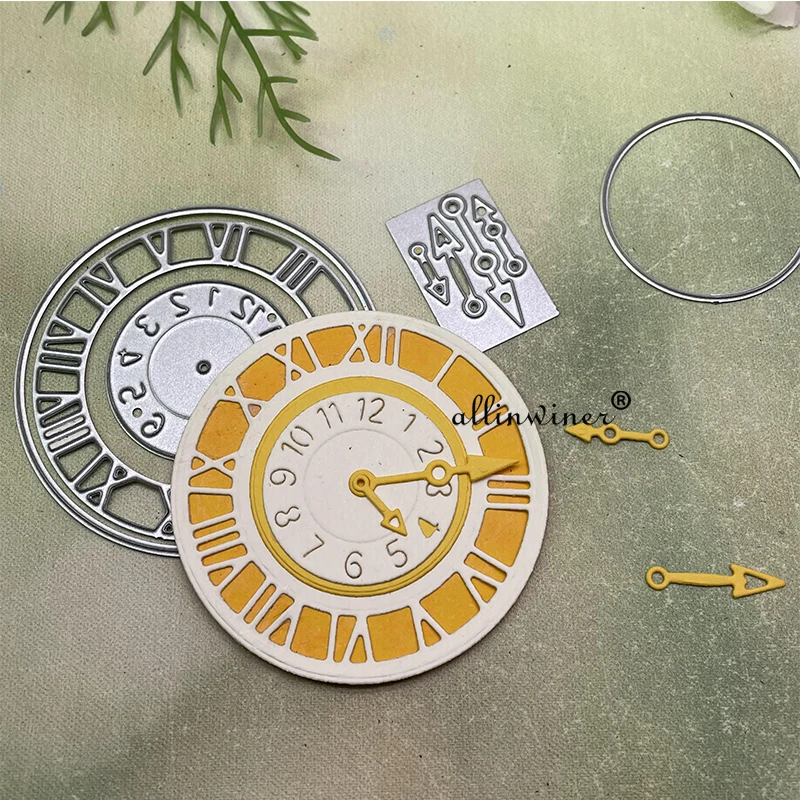 Clock circle frame Metal Cutting Dies Stencils Die Cut for DIY Scrapbooking Album Paper Card Embossing