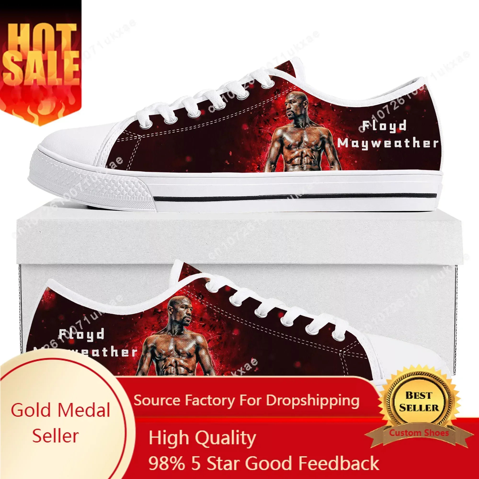 

F-Floyd M-Mayweather U-Undefeated B-Boxing Low Top Sneakers Men Women Teenager Canvas Sneaker Casual Custom Shoes Customize Shoe