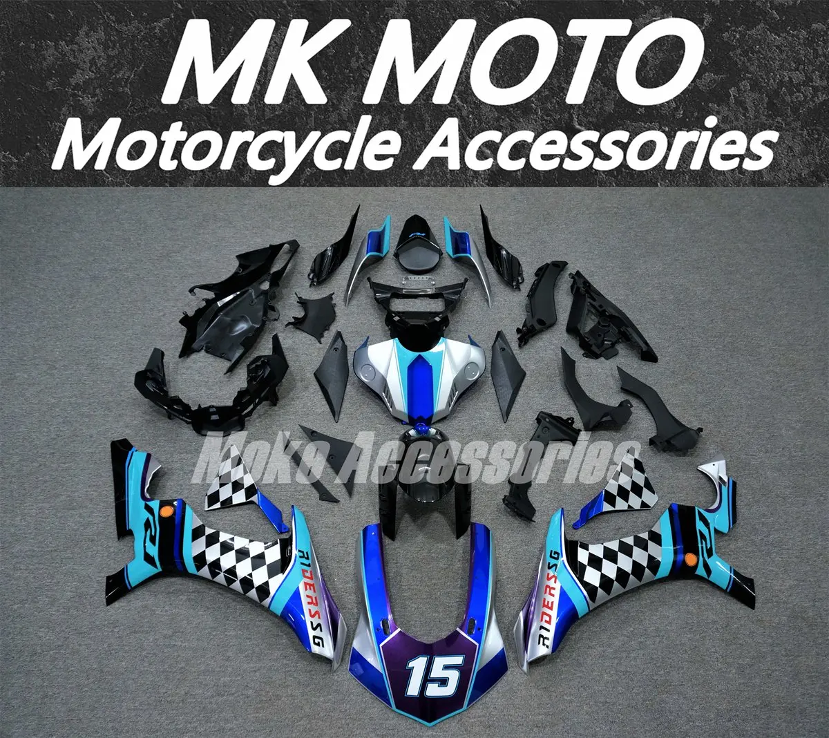Motorcycle Fairings Kit Fit For Yzf R1M R1 2015 2016 2017 2018 2019 Bodywork Set ABS Injection Blue Silver Black Red