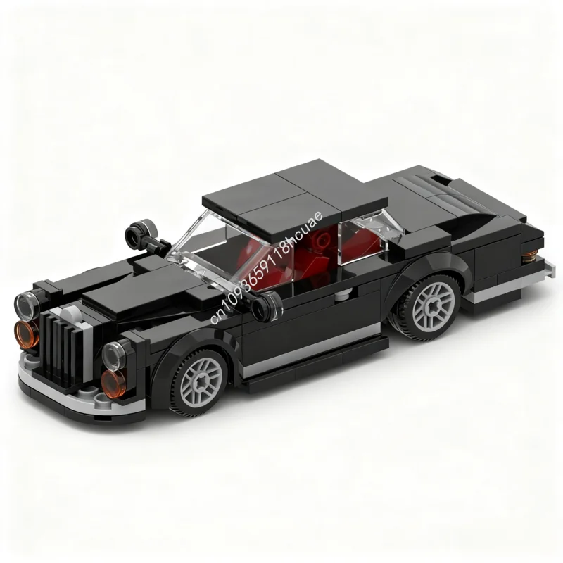 

162pcs MOC Black 50s Luxury Car your City Street Cars Model Building blocks Toys creative idea Kids Christmas gifts