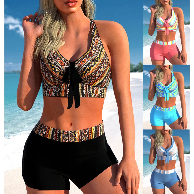 2023 New Women's Sexy Bikini Set New Design Printed Swimwear Women's Fashion Two Piece Summer Swimwear Beach Swimwear Monokini