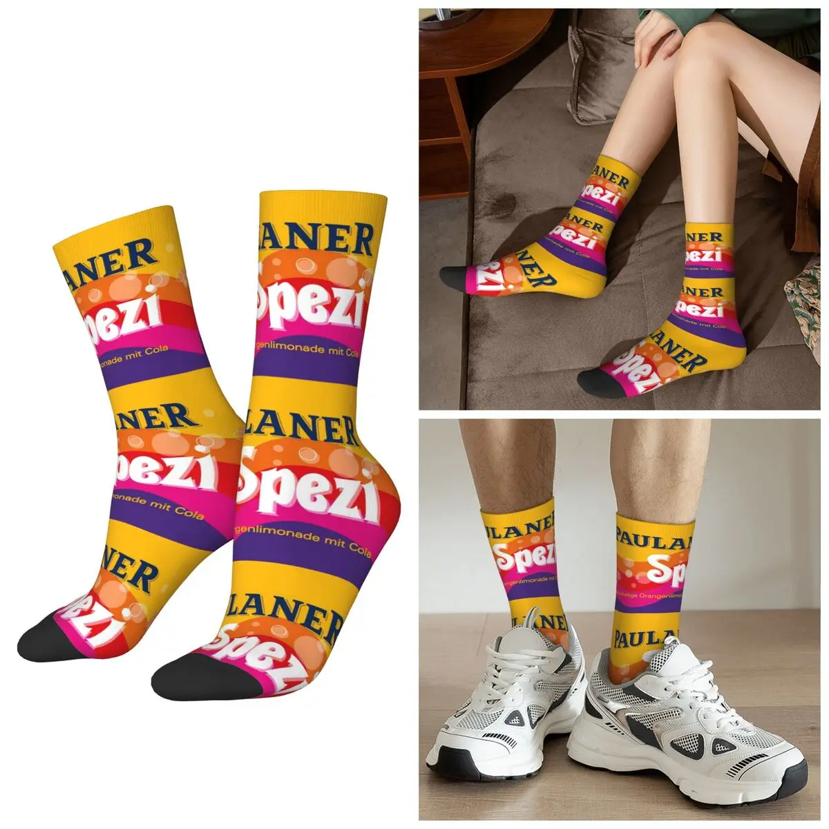 

Всесезонные носки Paulaner Spezi Munich, спортивные носки в стиле Харадзюку, чулки высокого качества для мужчин и женщин, рождественские подарки