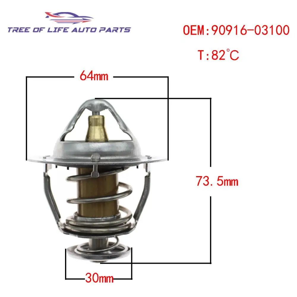 Genuine No.: 90916-03100 Engine Coolant Thermostat For Toyota 4RUNNER LAND CRUISER SEQUOIA TUNDRA LEXUS GS GX LS V8 9091603100