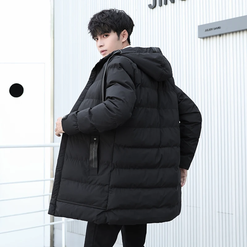 

Winter Jacket Business Fleece Men's Parkas Man Warm Thick Clothing Male Outdoor Men Hooded Oversize New Men's Cotton Padded Coat