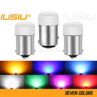IUSIU 2PCS 24V 12V R5W Led Bulb P21W 1157 BA15S BAY15D 1156 P21/5W R10W Flash Strobe Flashing Car Truck Brake Reverse Lamp Light