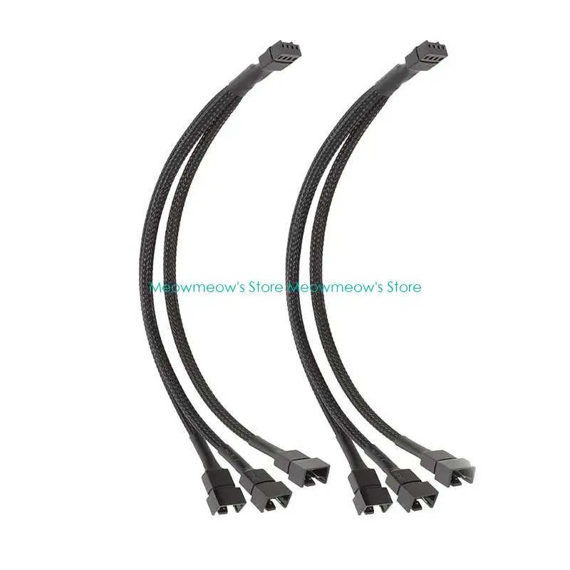 W91A 4PIN PWM 팬 스플리터 케이블 9.8 인치, PC 팬 스플리터 1 ~ 3/2/1 변환기