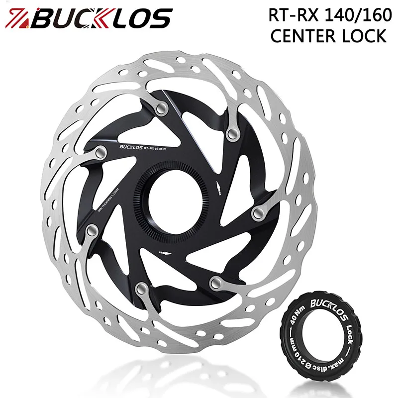 BUCKLOS RT-RX Centerlock Rotor 140mm 160mm Bicycle Center Lock Rotor Bike Hydraulic Disc Brake Rotors MTB Floating Rotors