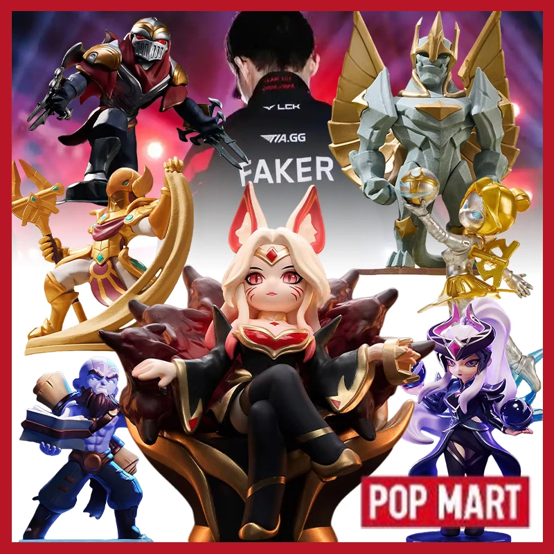 

Коллекционная фигурка Pop Mart League Of Legends Mid Road Showdown Series Blind Box Faker: креативный сувенир, праздничный подарок для фанатов