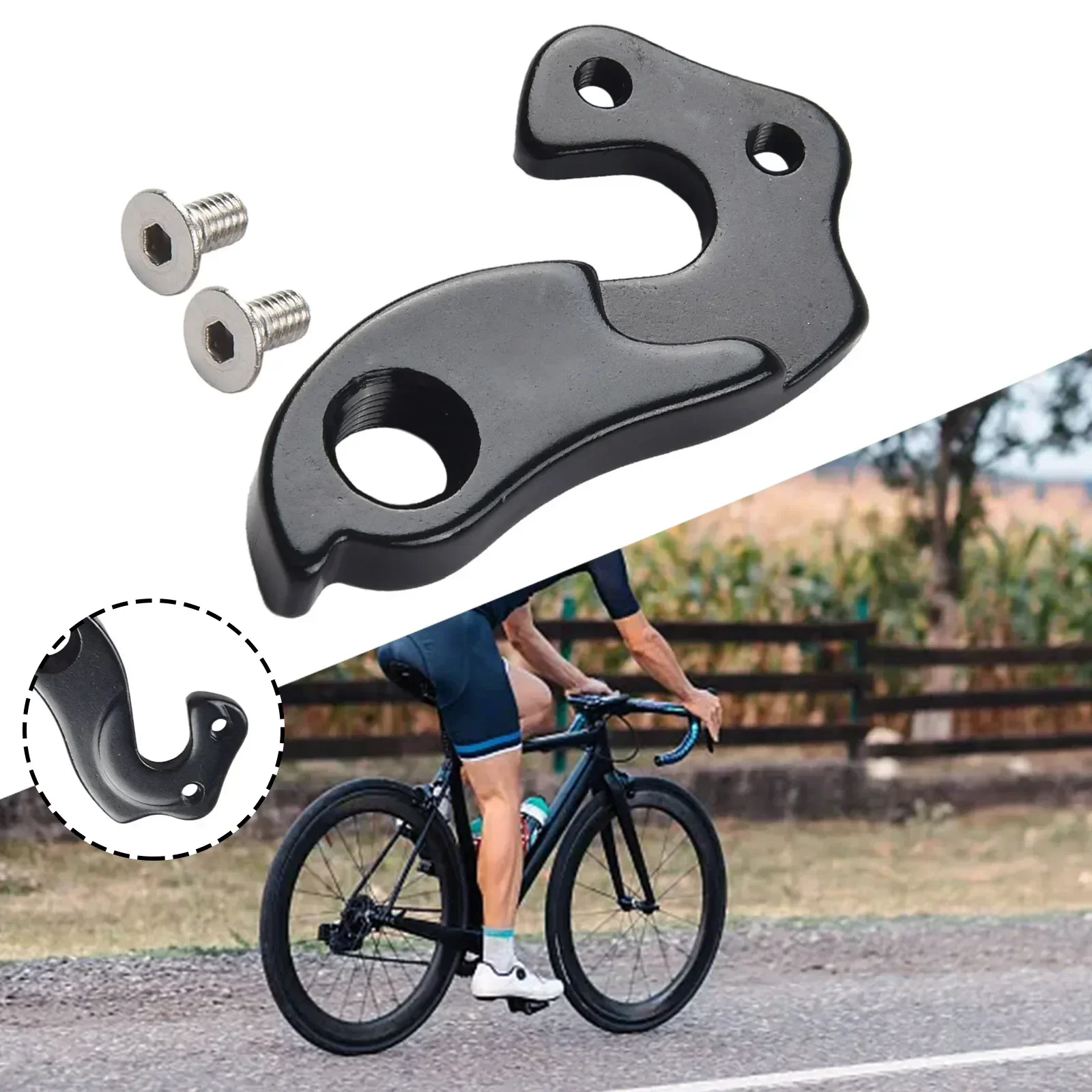 Bicycle Rear Derailleur Gear Mech Hanger Tail Hook Rear Gear Aluminum Alloy Bike Accessories For GT -Ghost Bicycles