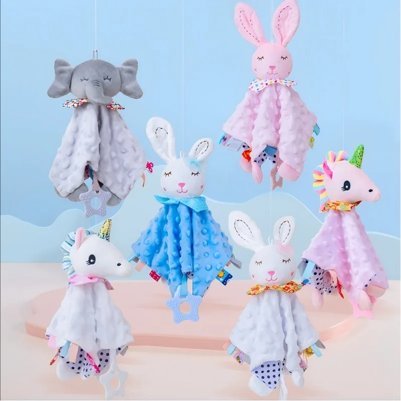 1 Pcs Newborn Baby Plush Car Hanging Bed Hanging Cart Pendant Doll Soothing Towel Baby Toy 0-1 Year Old Puzzle