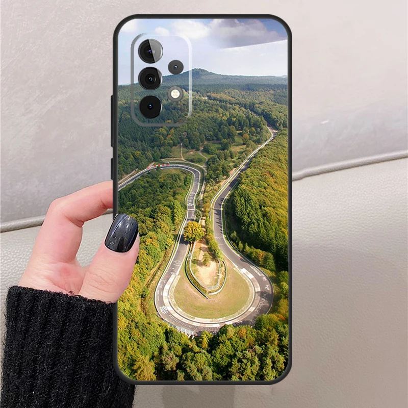 Green Hell Nurburgring Funda For Samsung A52 A32 A22 A12 A51 A71 A73 A53 A33 A23 A13 A14 A24 A34 A54 Phone Case