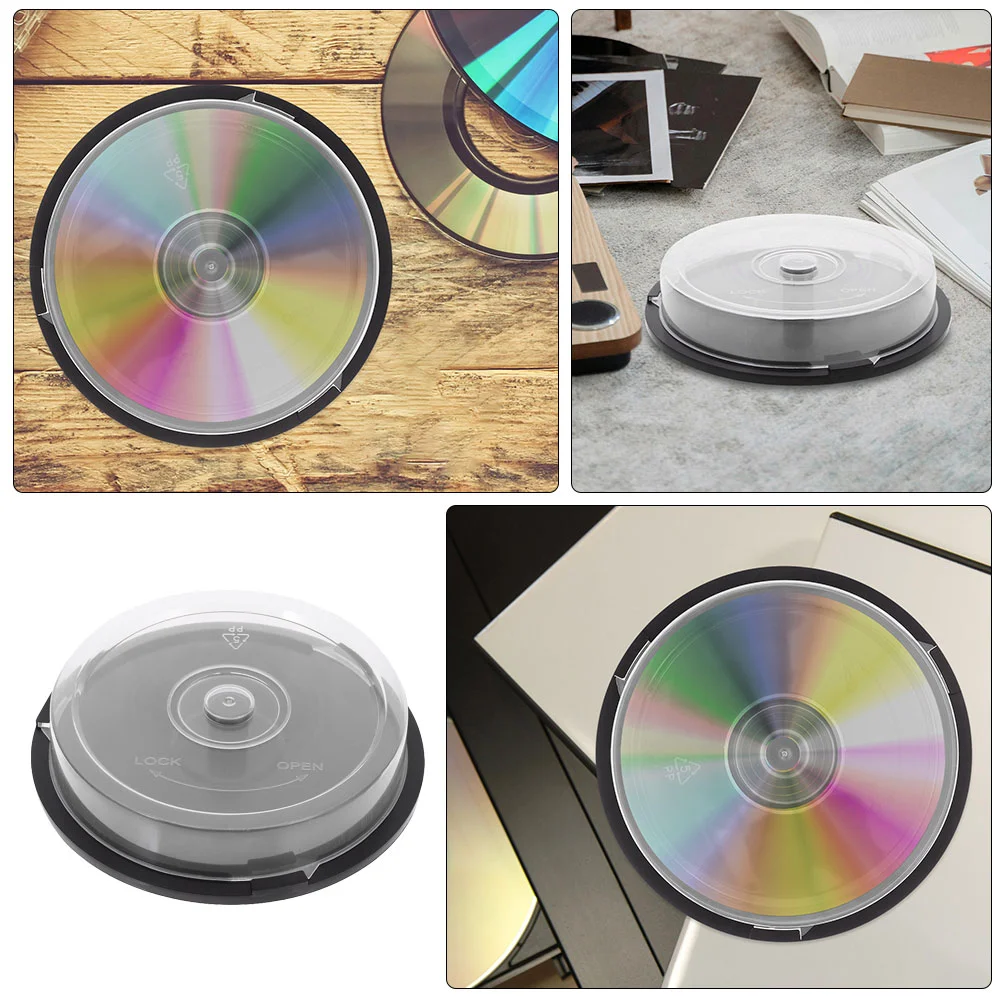 กล่องใส่แผ่นดิสก์แบบพกพา2ชิ้นที่เก็บ CD ถังเปล่าปลอกพลาสติก PP สำหรับเดินทาง