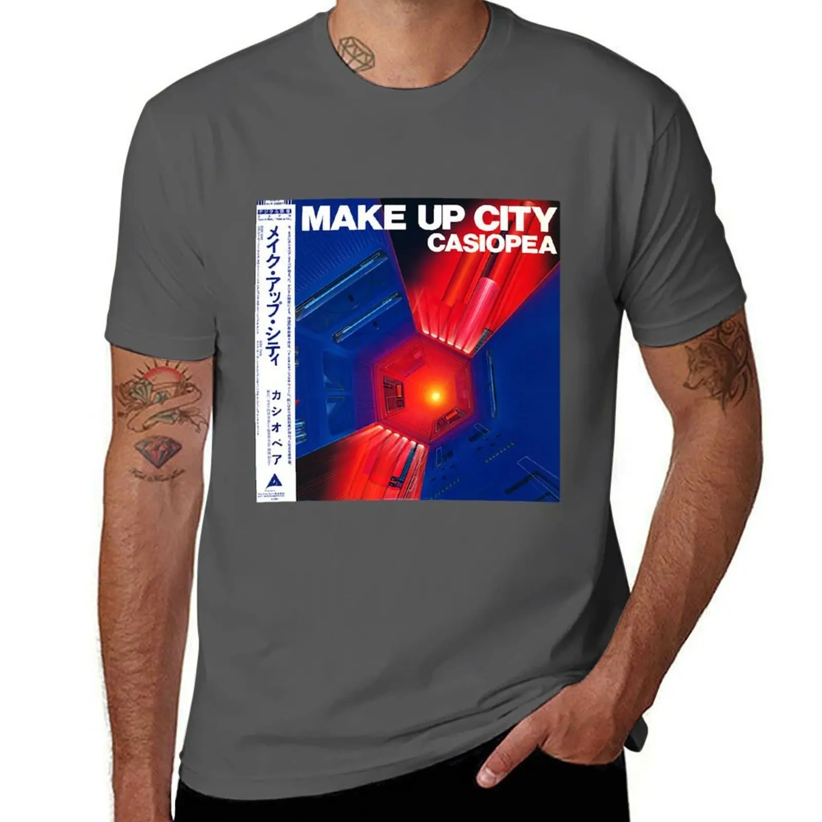 

Casiopea - Make Up City (1980) T-Shirt cotton t shirts man 100% man t shirt luxury T-Shirt