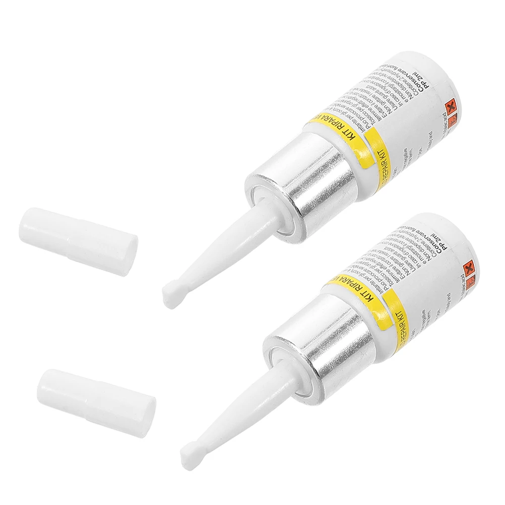 

2 Pcs Glass Repairing Liquid Chipped Kit Windshield Fluid Crack Plastic Cracked for Cracks