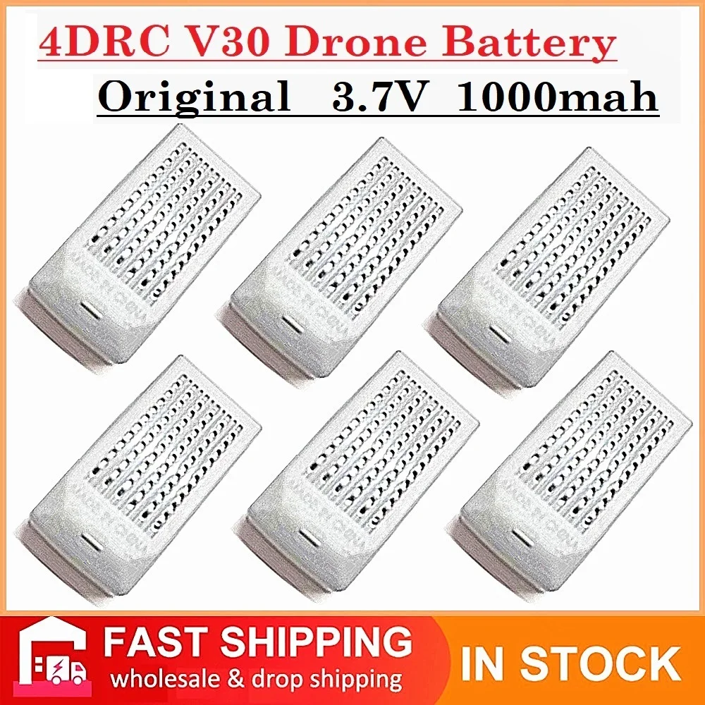 

Upgrade Bateria 4DRC Mini Drone Original 3.7V 1000Mah 4D-V30 V30 Battery Wholesale Dron Parts