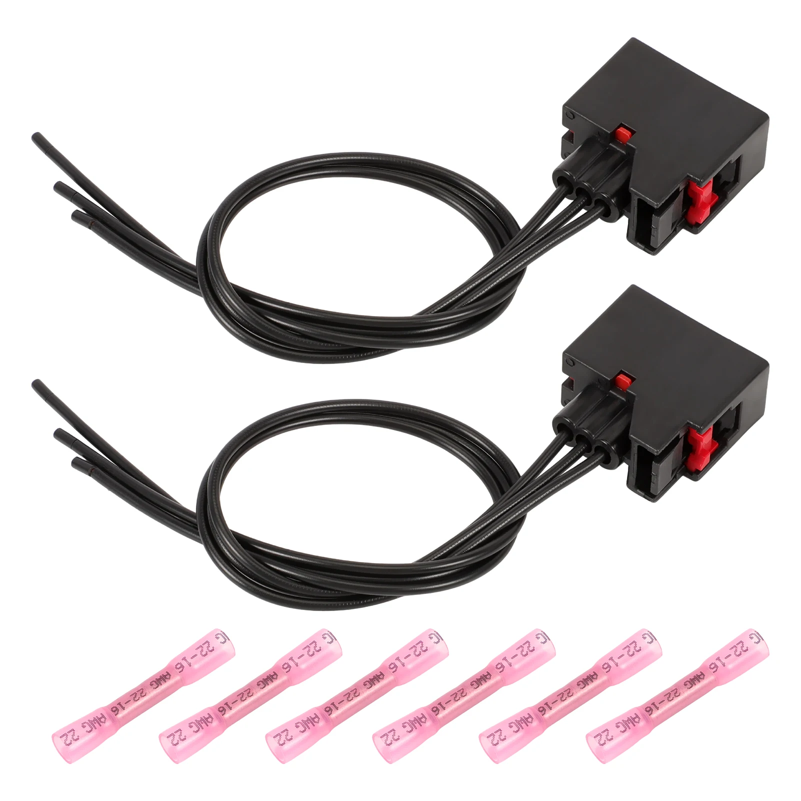 

68191950AA 2 Pcs Front Turn Signal Light Plug Harness Electrical Cable 68065016AB for Dodge Ram 1500 2011-2014 7287-0959