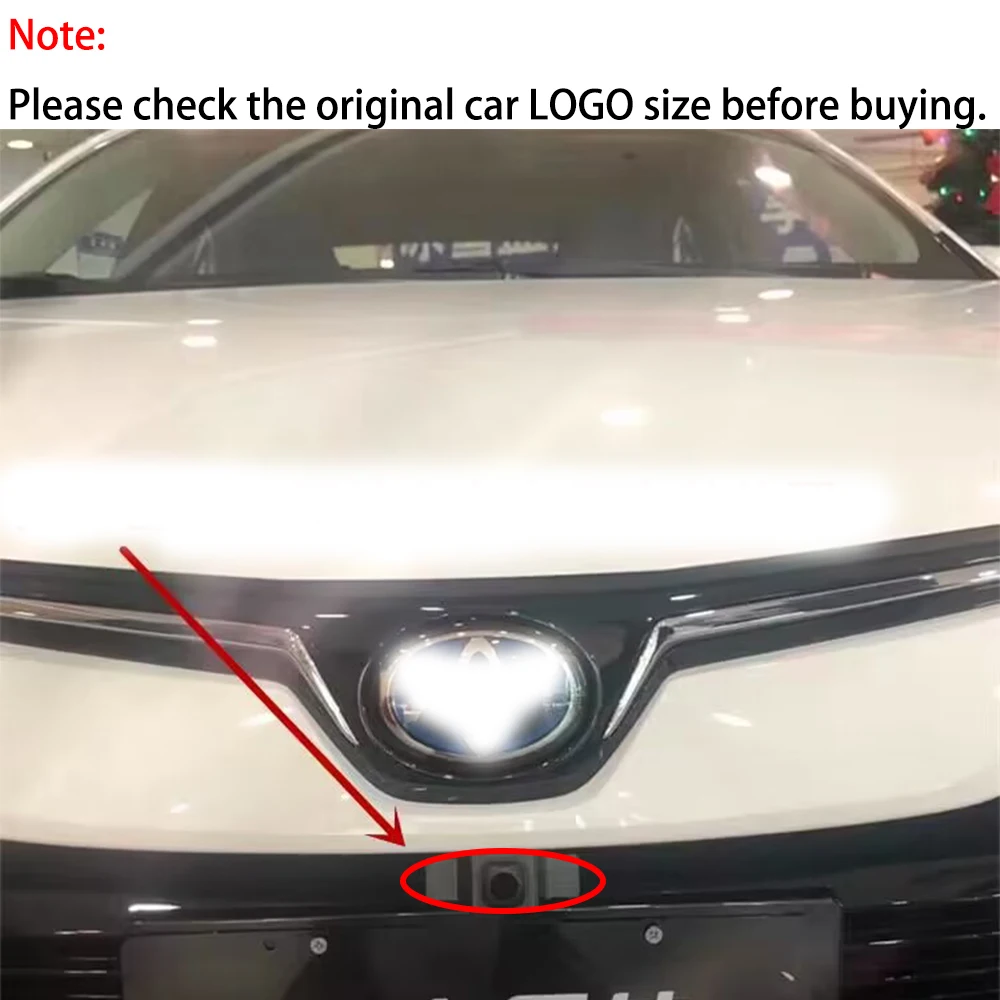 ZJCGO Car Front View LOGO Parking Camera AHD 1080P Night Vision for Toyota Corolla Hybrid E210 2018 2019 2020 2021 2022