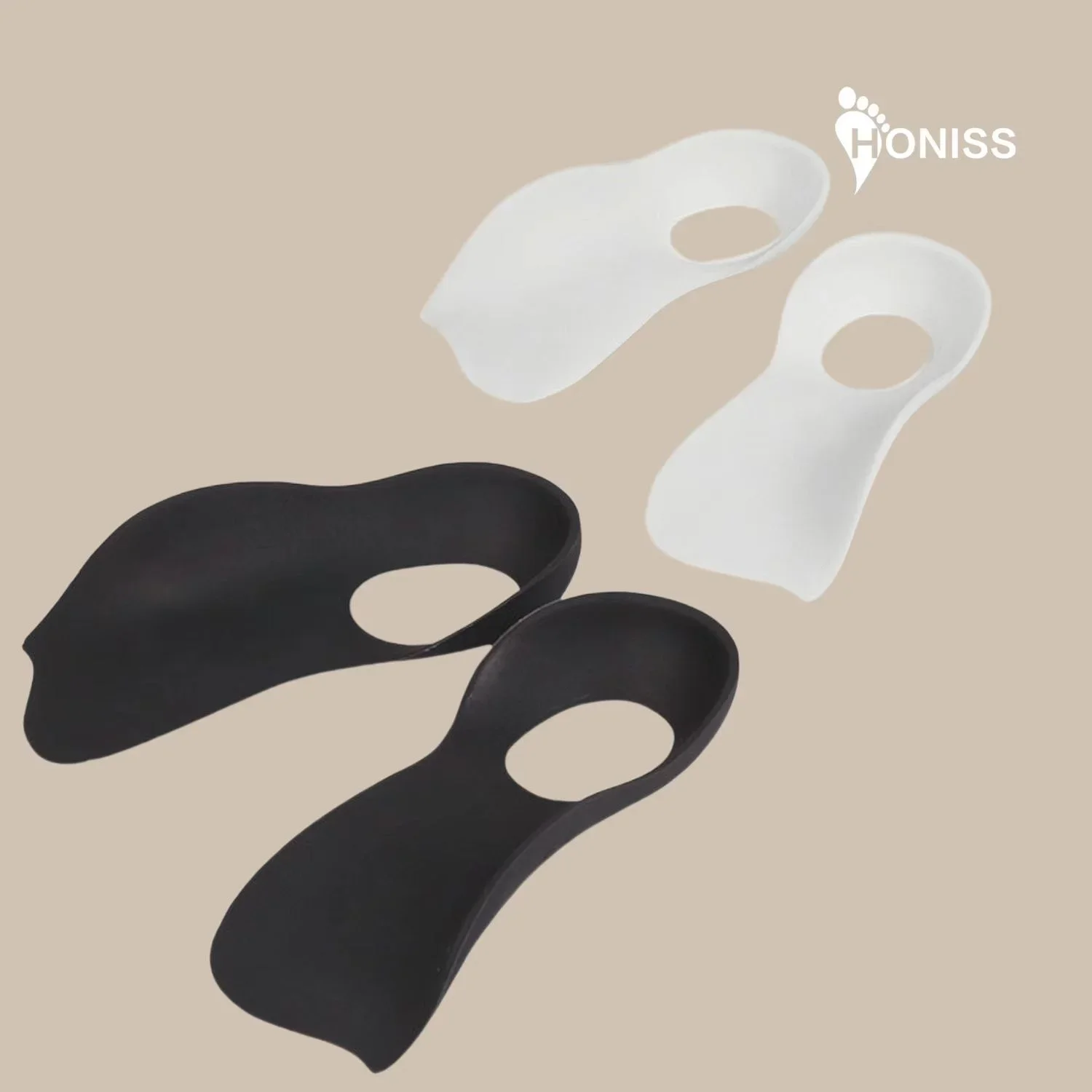 

1 pair of flat arch supported insoles for men and women's sports shock absorption and cushioning, heel pads