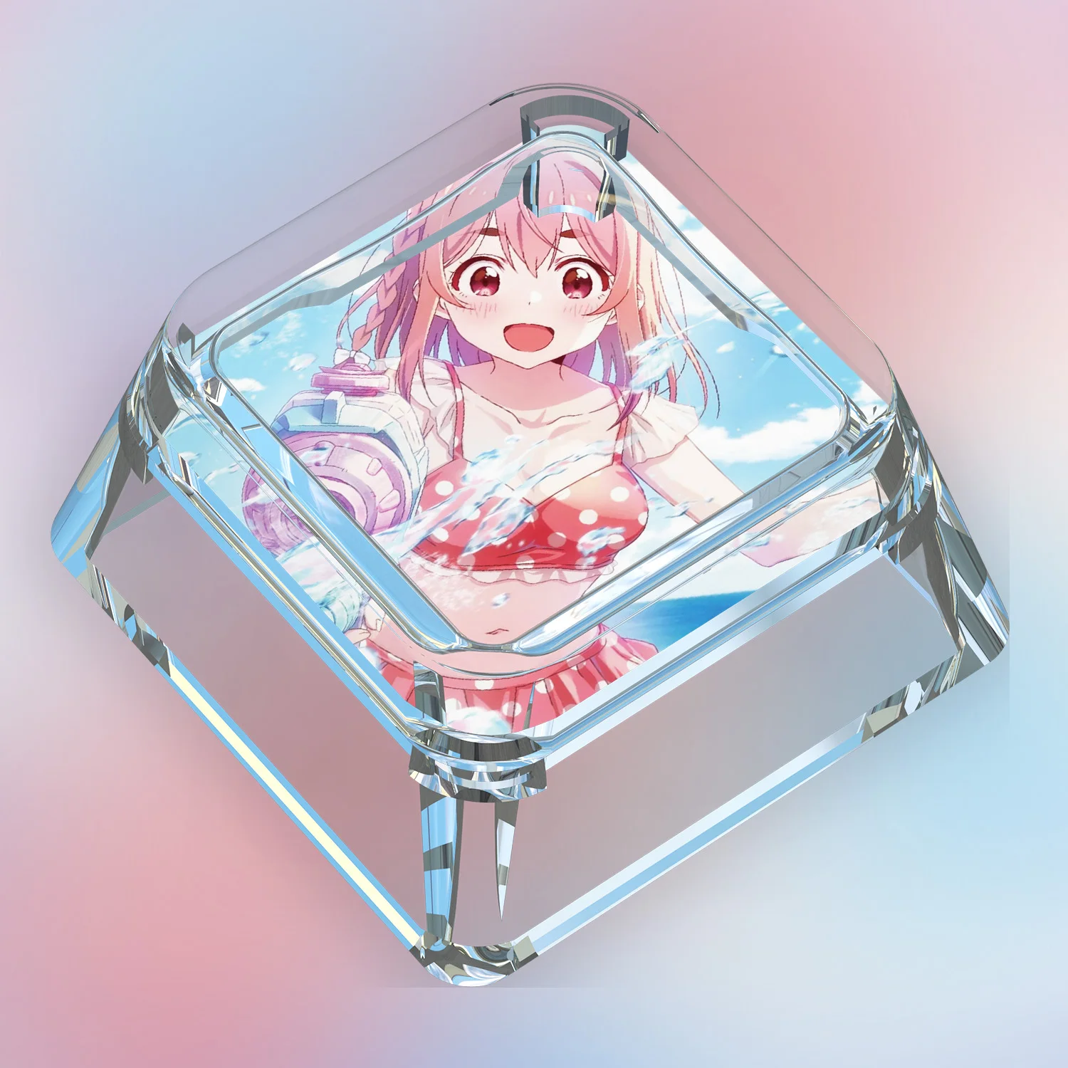 22 نموذج لتقوم بها بنفسك قصة آلهة ساكوراساوا سومي لطيف لوحة المفاتيح الميكانيكية Keycap شفافة نقل الضوء أغطية المفاتيح الميكانيكية