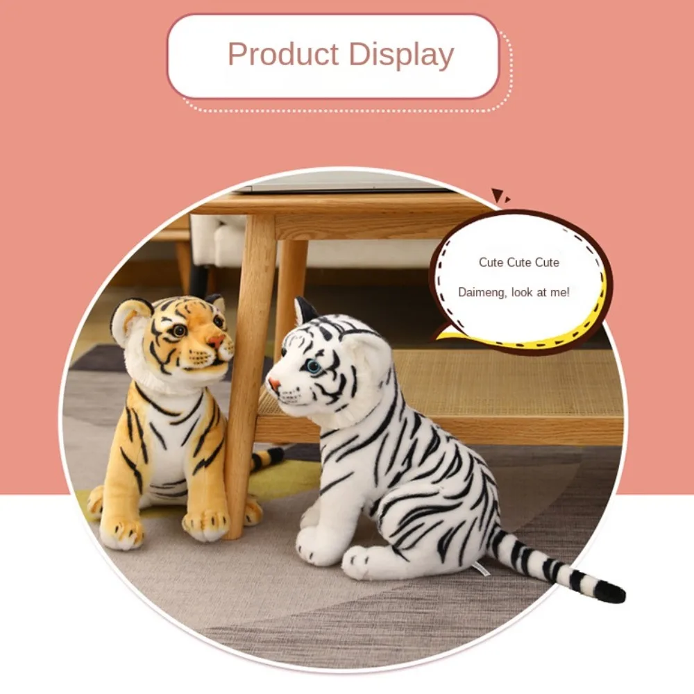 

Tiger Simulation Baby Tiger Plush Toy Plush Soft Wild Animal Tiger Plush Doll PP Cotton Dolls Simulation Tiger Stuffed Toy