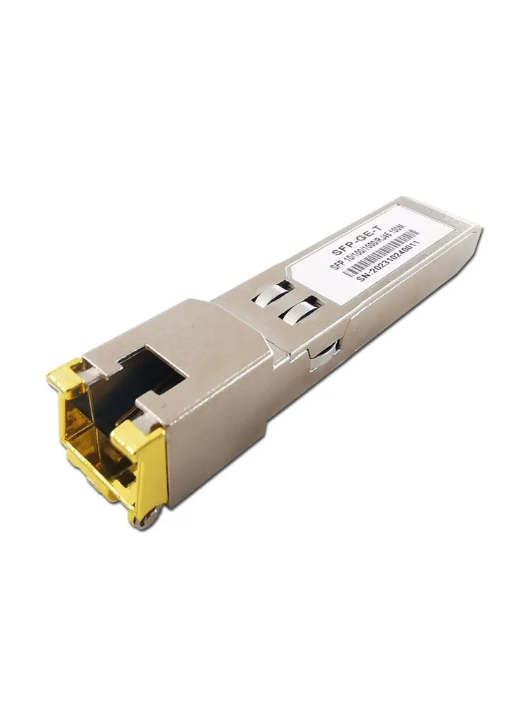 10 Gigabit Ethernet SFP fiber module with copper switch connector, distance of 30 meters, compatible with Cisco/Mikrotik