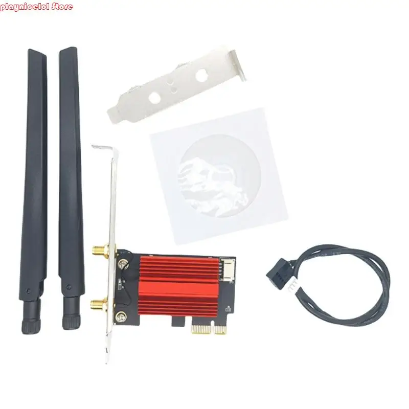 

E8BA 1200mbps Networking Card Double Band 2.4G/5Ghz PCIE Wireless Adapter For PC